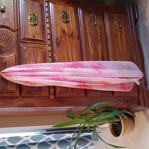 💚CALVIN KLEIN Large  Pink and Green Lightweight Scarf